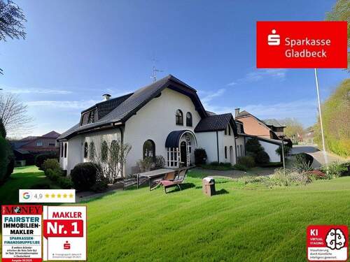 Gefragte und ruhige Wohnlage - Repräsentatives Einfamilienhaus mit Einliegerhaus in begehrter Waldrandlage von Gladbeck!