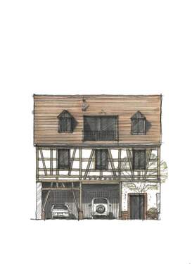 mit imposanter Scheune - 