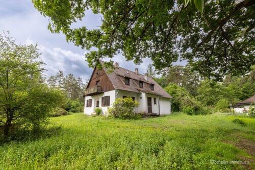 Ansicht mit Garten - Für Naturliebhaber - Forsthaus in Schwarzenbruck Haus kaufen