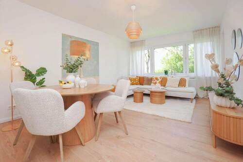 Wohnzimmer - Etagenwohnung mit 75,90 m&sup2; in Bremen zum Kaufen