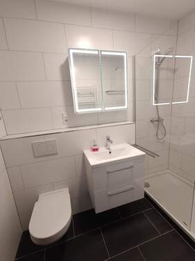 Teilansicht II, Duschbad/WC (neu 2026) - 2 Zimmer Etagenwohnung zur Miete in Hürth