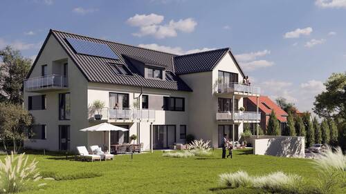Modell Gartenansicht - 4 Zimmer Etagenwohnung zum Kaufen in Marbach am Neckar