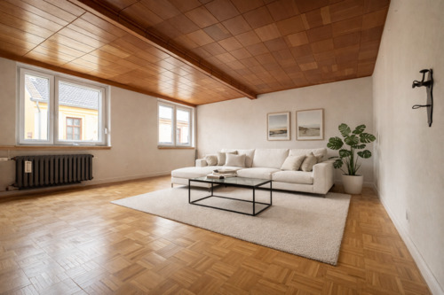 Wohnzimmer Einrichtungsbeispiel - Mehrfamilienhaus, Wohnhaus mit 148,00 m&sup2; in Weißensee zum Kaufen