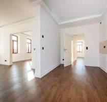 Stilvolle 3 Zimmer! + 25m² Wohnen & Essen + Parkett + Fußbodenheizung + großer Balkon + tolles Bad - Leipzig Mockau-Süd