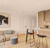 Direkt am Main - Towerlife - Voll möblierte 2-Zimmer-Wohnung - Frankfurt am Main Ostend