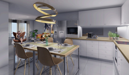 Wohnzimmer - Etagenwohnung mit 65,00 m² in Tuttlingen zur Miete