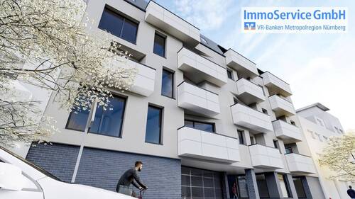 Visualisierung Frontansicht - 2 Zimmer Etagenwohnung in Nürnberg