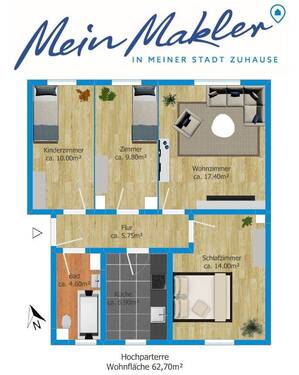 Hochparterre rechts - 