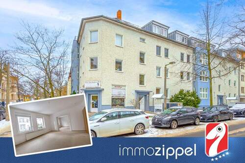 Titel - ETW in Karlshorst: Großzügige 3-Zimmer-Altbauwohnung, Hochparterre, 72 m² Wfl. und Kellerabteil