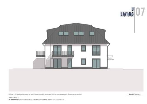 Haus B Ansicht Ost - 