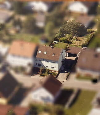 Vogelperspektive - 1 Zimmer Mehrfamilienhaus, Wohnhaus in Bretten-Bauerbach