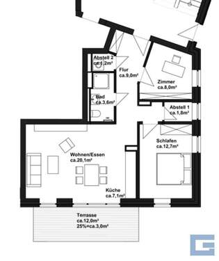 Erdgeschoss - Etagenwohnung mit 66,50 m&sup2; in Heikendorf zur Miete