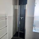 Dusche mit Schwingtür - 