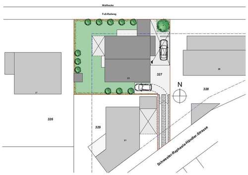 Lageplan - optionale Bebauung - 