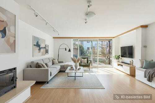Wohnzimmer - KI Homestaging - Bungalow mit 165,90 m&sup2; in Gräfelfing zum Kaufen