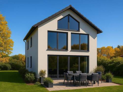 Gartenansicht - 9 Zimmer Einfamilienhaus zum Kaufen in Kirchseeon