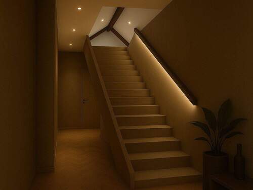 Treppe zum Dachgeschoss - 