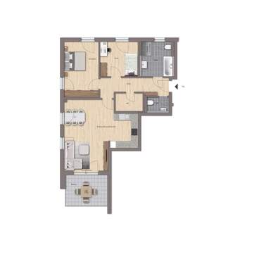 TOP - 3 ZIMMER ETW mit großem Balkon - 3 Zimmer Etagenwohnung zum Kaufen in Roth