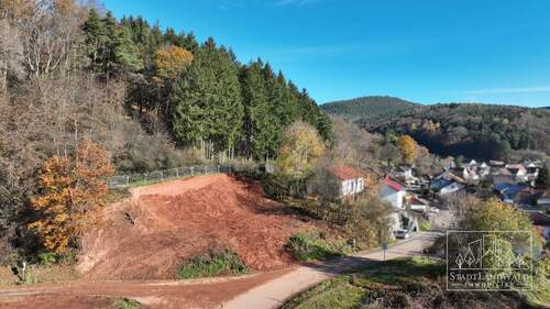 Bauplatz-Ansicht - Grundstück zum Kaufen in Münchweiler am Klingbach