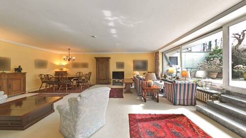 Wohnzimmer - Terrassenwohnung mit 221,90 m&sup2; in Bergisch Gladbach zum Kaufen