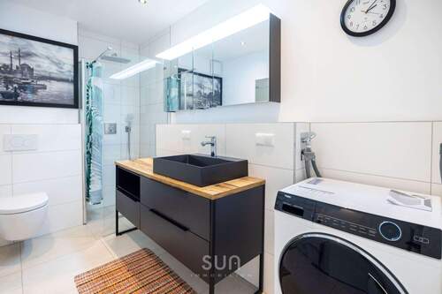 Beispiel Badezimmer - Etagenwohnung mit 61,00 m&sup2; in Frankfurt am Main zur Miete