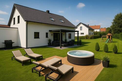 Garten Grafik - Einfamilienhaus mit 189,00 m² in Grebenhain / Crainfeld zum Kaufen