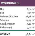 Wohnfläche WE 2 - 