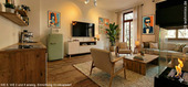 Wohnzimmer (Einrichtung KI-visualisiert) - 2 Zimmer Etagenwohnung in Chemnitz