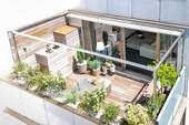 Stilvolle Dachterrasse. - Wohnen an den Isarauen. Rückzugsort mit Dachterrasse nahe der Natur.