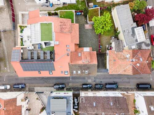 Das wunderschöne Haus von oben - 