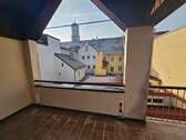 Loggia mit Blick auf die Altstadt - Zentral gelegene, helle 3-Zimmer Wohnung mit großem Balkon