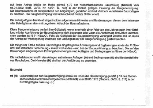 Auszug BG1 - Grundstück in Jade