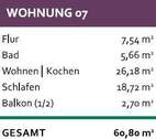 WE 7 Wohnflächen - 