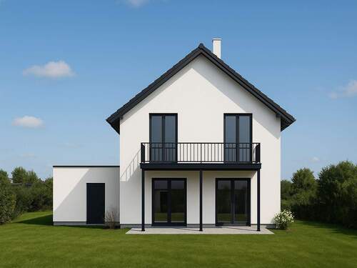 Ansicht von Westen - 5 Zimmer Einfamilienhaus in Finning / Entraching