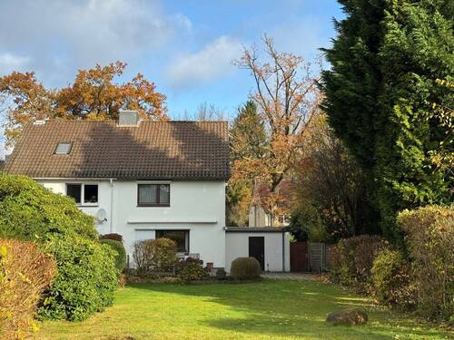 Gartenansicht - Charmante Doppelhaushälfte am Stadtpark Außenmühle (Erbbaurecht)