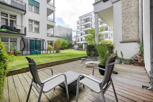 Terrasse - Preisreduziert: Stilvolle 2-Zimmer-Wohnung in zentraler Citylage mit eigener Terrasse