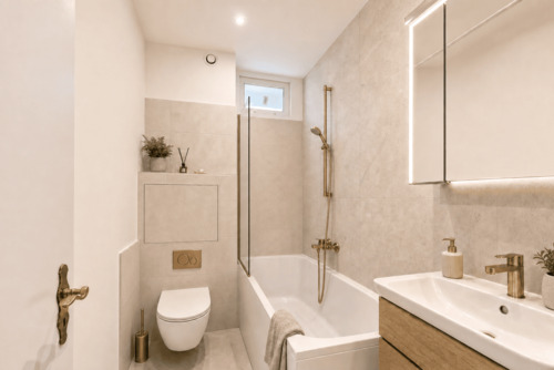 Badezimmer Staged (KI-generierter Inhalt) - 