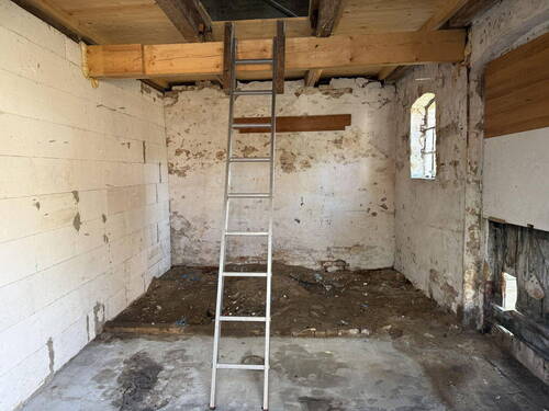 Aufgang Boden im Schuppen - 