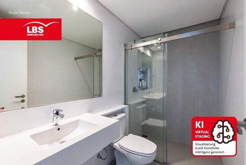 Badezimmer - Etagenwohnung mit 75,30 m&sup2; in Gütersloh zum Kaufen