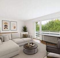 Helles Wohngefühl: Erdgeschosswohnung mit großzügigen Fensterfronten, Balkon und Stellplatz - Dortmund Berghofen