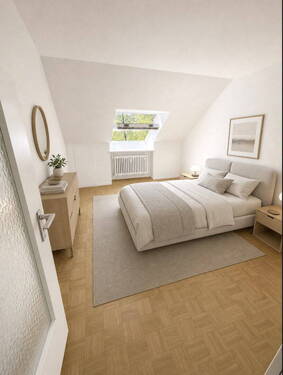 Schlafzimmer-Einrichtungsbsp. - 3 Zimmer Etagenwohnung in Würzburg