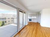 Ansicht IV: Wohn- und Esszimmer mit offenem Küchenbereich - Etagenwohnung mit 96,30 m&sup2; in Friedrichsdorf zur Miete