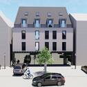 Marktplatz Frontansicht - 3 Zimmer Etagenwohnung zum Kaufen in Gunzenhausen
