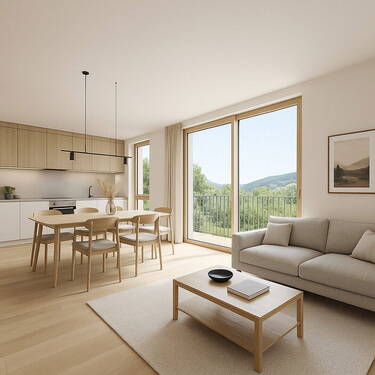 Bild 1 - Neubau: Moderne 3-Zimmer-Wohnung mit Loggia in Gutach
