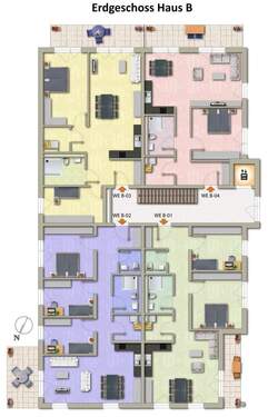 Erdgeschoss Haus B - 