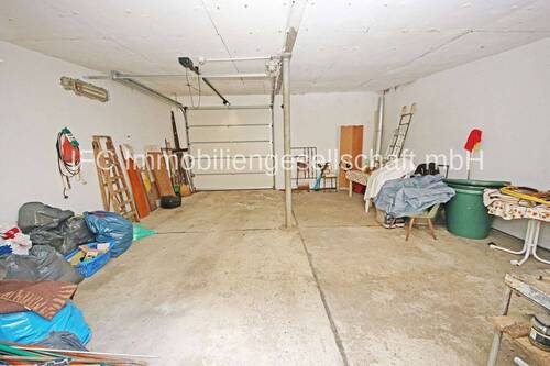 Blick in die Doppelgarage - 