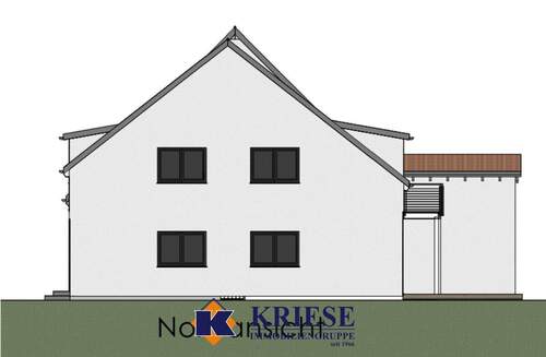 Nordansicht - 5 Zimmer Doppelhaushälfte in Germering