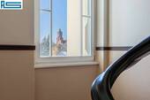 Vom Treppenhaus einen lick augf das Rathaus Schmagendorf - 