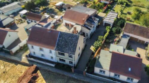 Luftaufnahme - Doppelhaushälfte mit 110,00 m&sup2; in Tangerhütte zum Kaufen