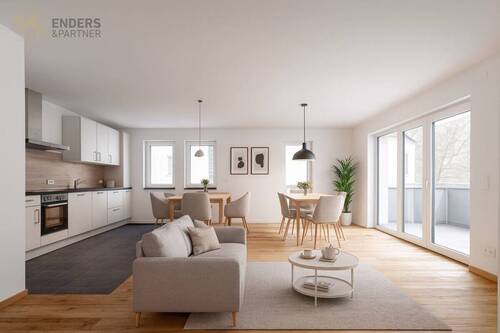 1 - Moderne Eigentumswohnung mit Balkon und Blick auf die Sauer - Nähe Wasserbillig, barrierefrei